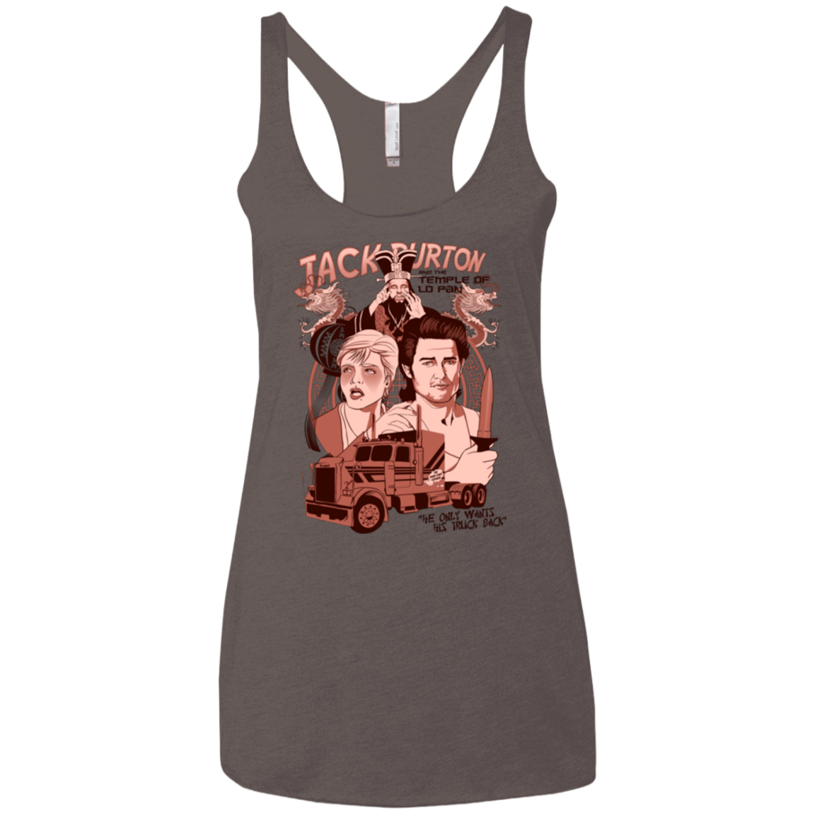 The Temple of Lo Pan Women's Triblend Racerback Tank