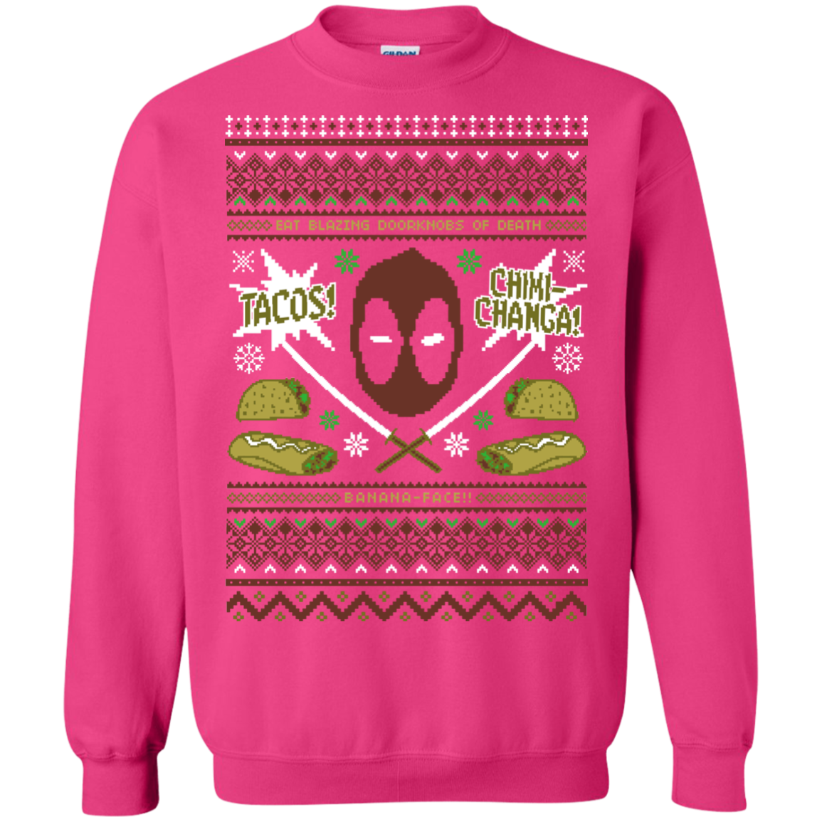 Ugly Deadpool Crewneck Sweatshirt