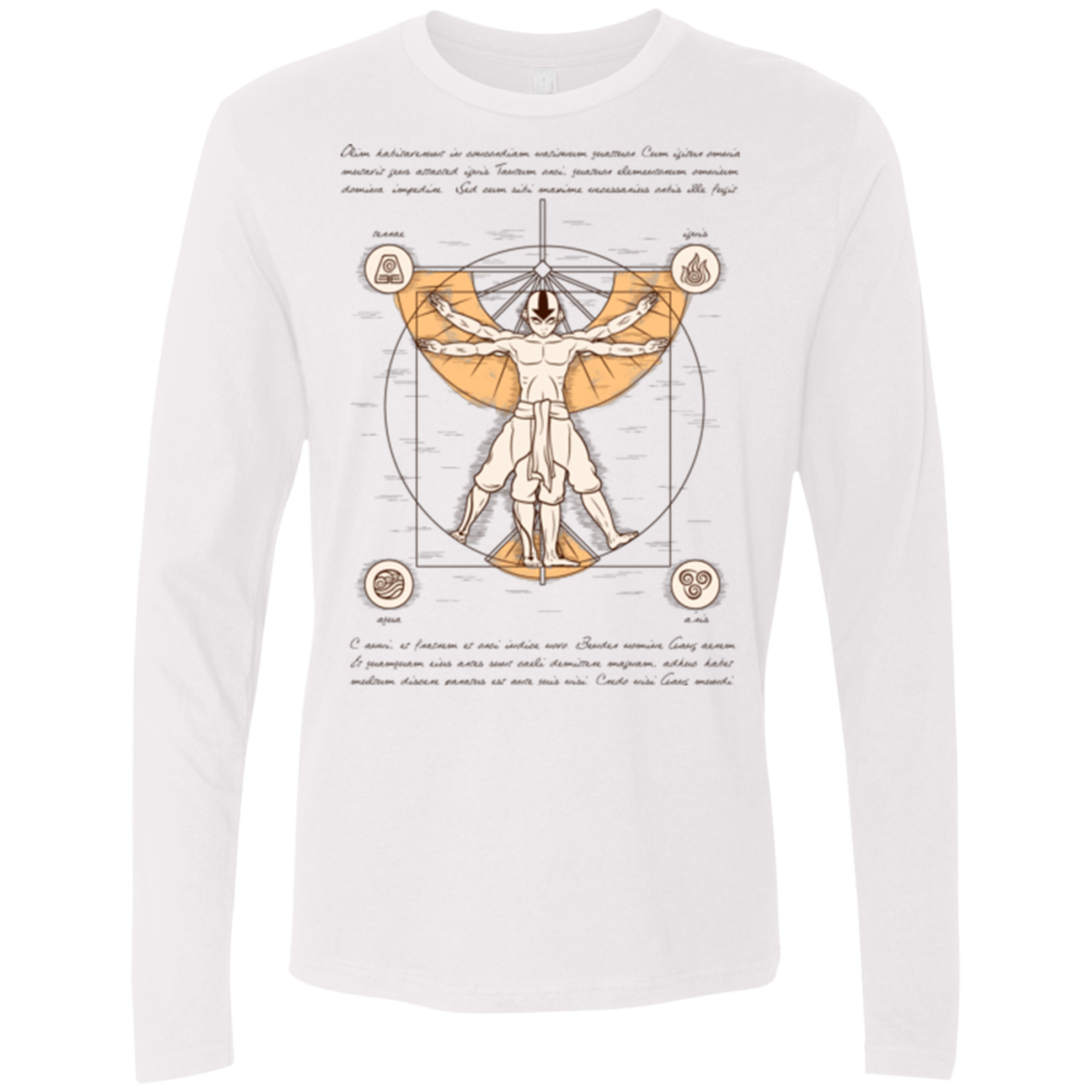 Vitruvian Aang Men's Premium Long Sleeve