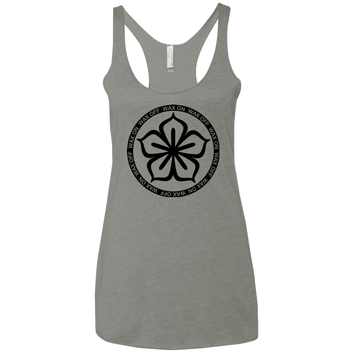 Lotus Flower Women's Triblend Racerback Tank
