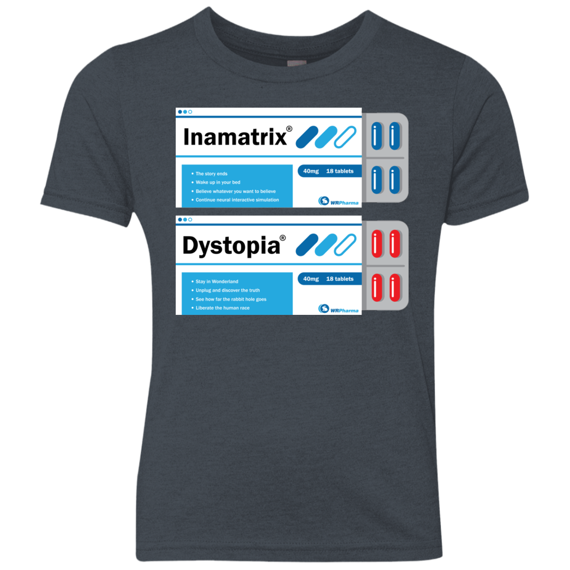 Red or Blue Youth Triblend T-Shirt