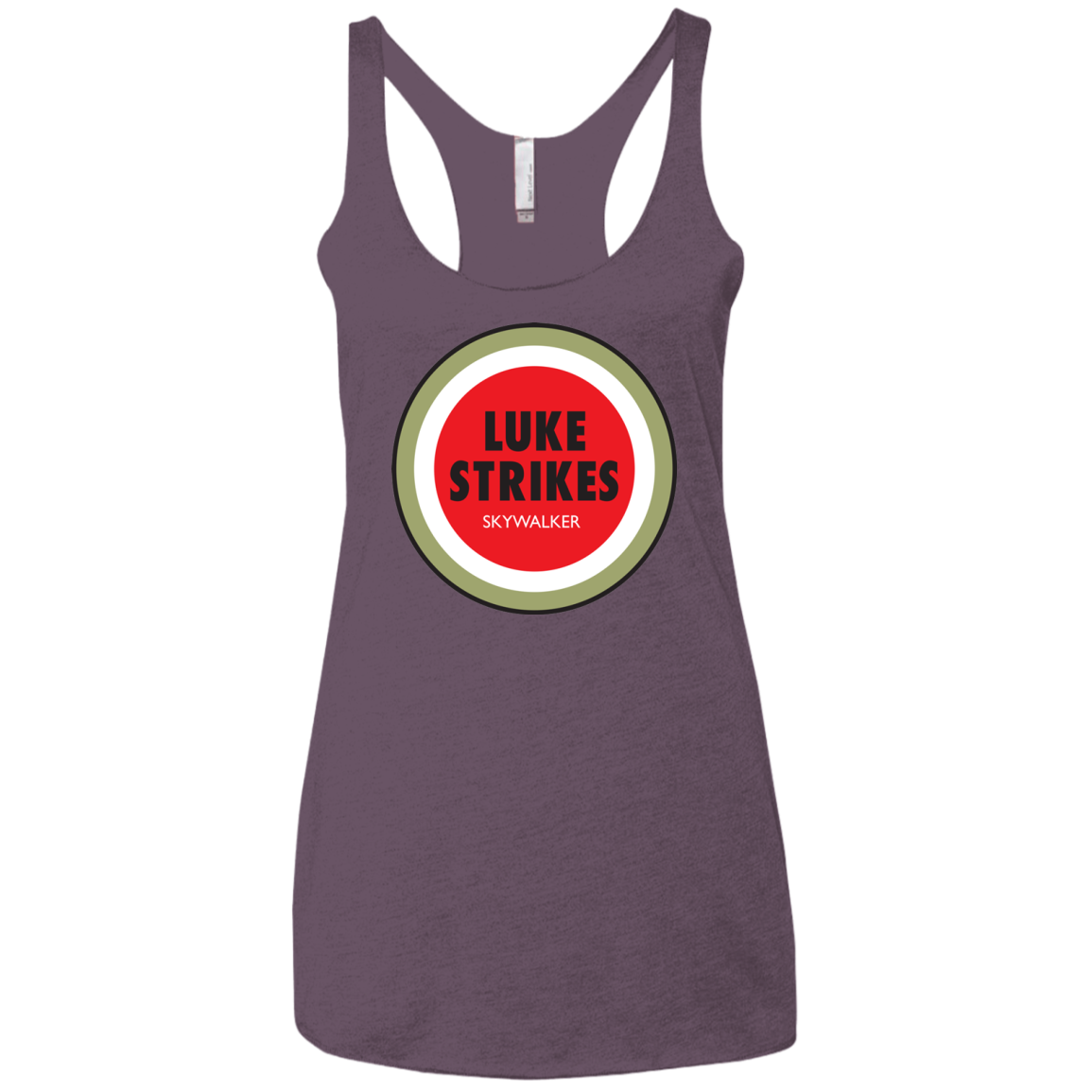 Luke Strikes Women's Triblend Racerback Tank