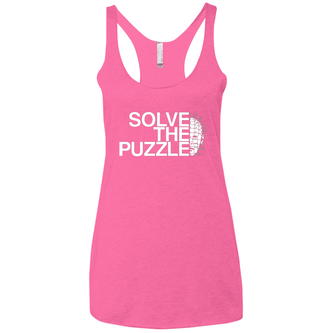 Solve The Puzzle V2 Women's Triblend Racerback Tank