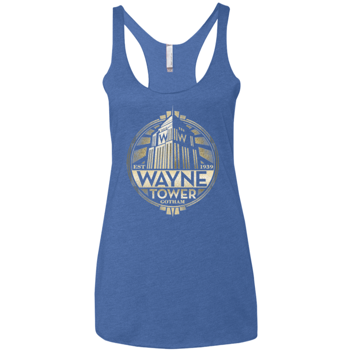 Wayne Tower Women's Triblend Racerback Tank