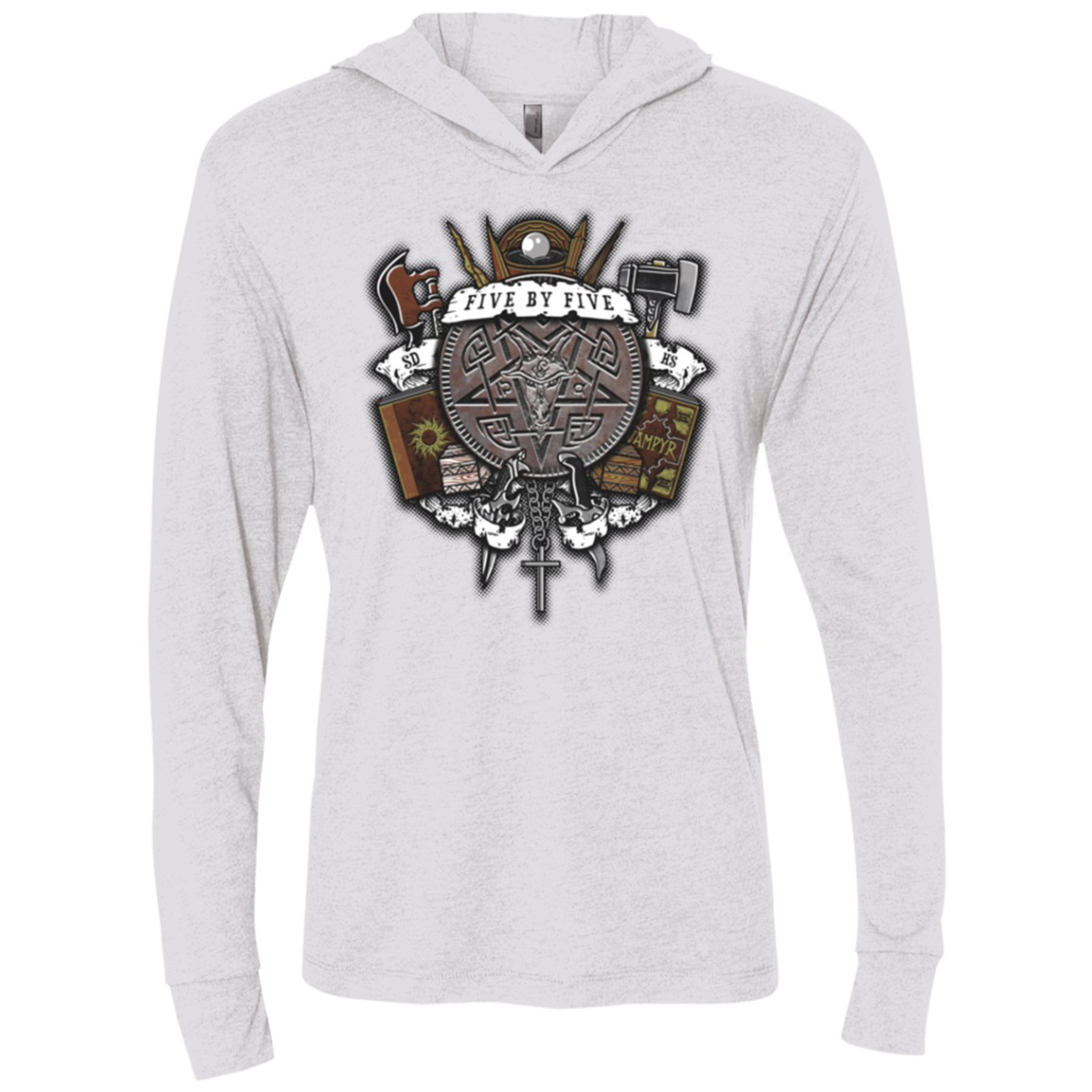 Sunnydale Slaying Triblend Long Sleeve Hoodie Tee