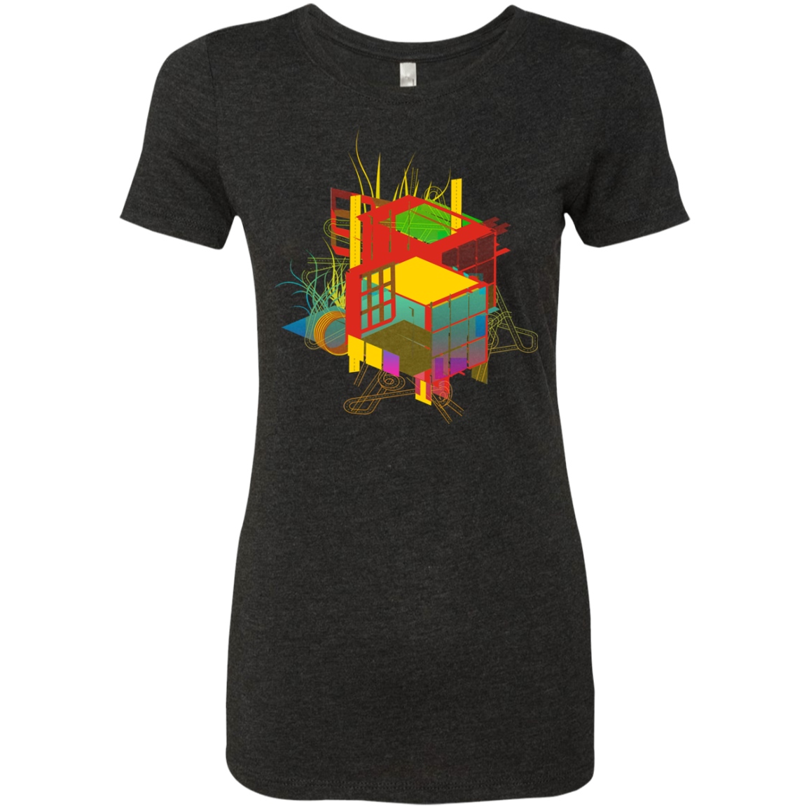 Rubik's Building Women's Triblend T-Shirt
