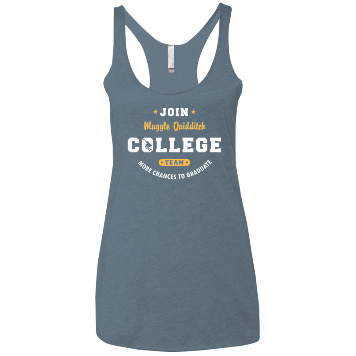 Muggle Quidditch Women's Triblend Racerback Tank