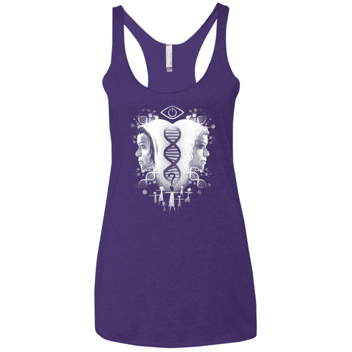 Who Am I Women's Triblend Racerback Tank