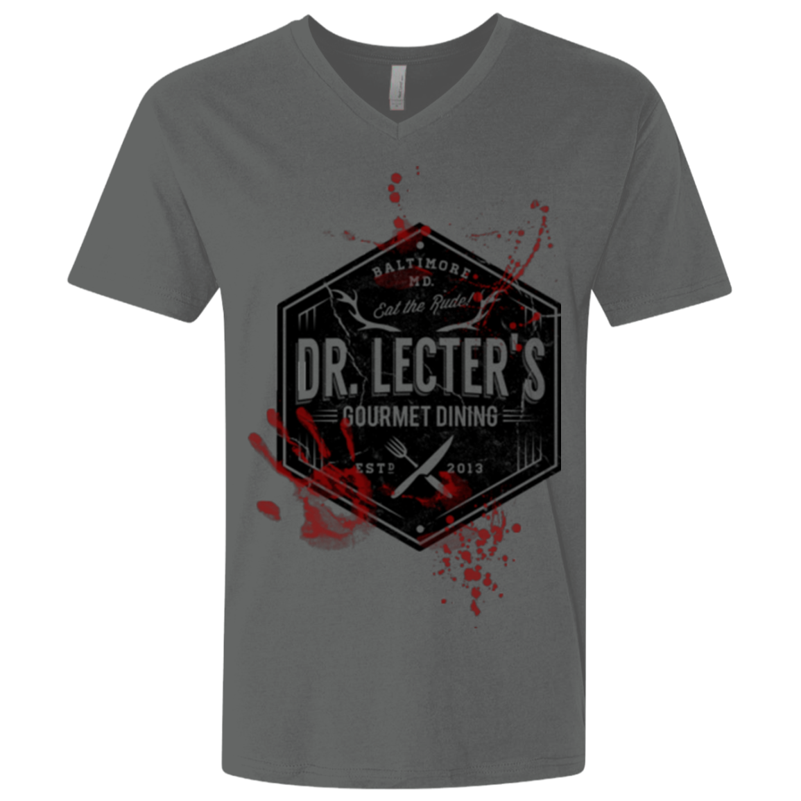 Dr. Lecter's Gourmet Dining Men's Premium V-Neck