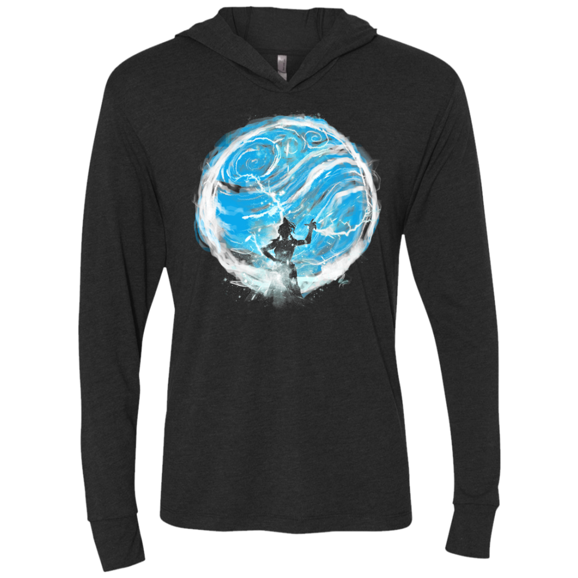 Water Tribe Triblend Long Sleeve Hoodie Tee