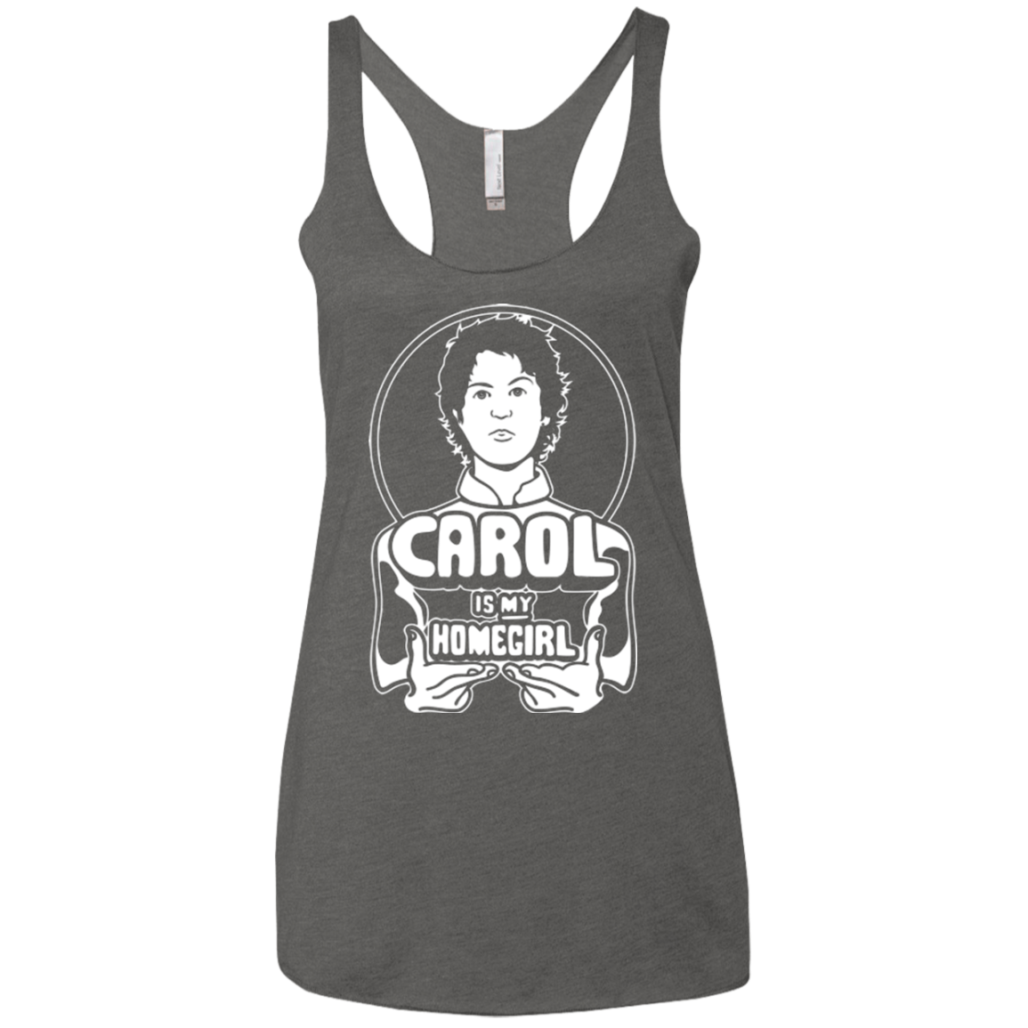 Homegirl Carol Women's Triblend Racerback Tank