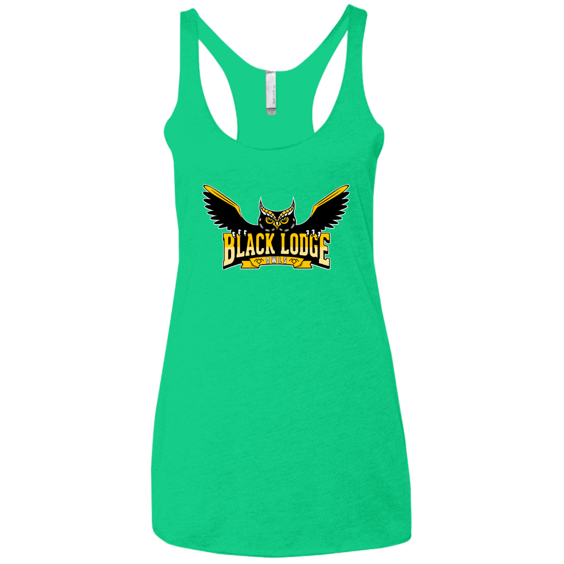 Black Lodge Owls Women's Triblend Racerback Tank