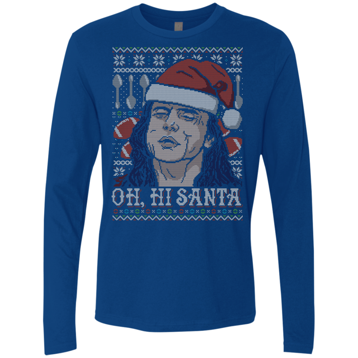 OH HI SANTA Men's Premium Long Sleeve