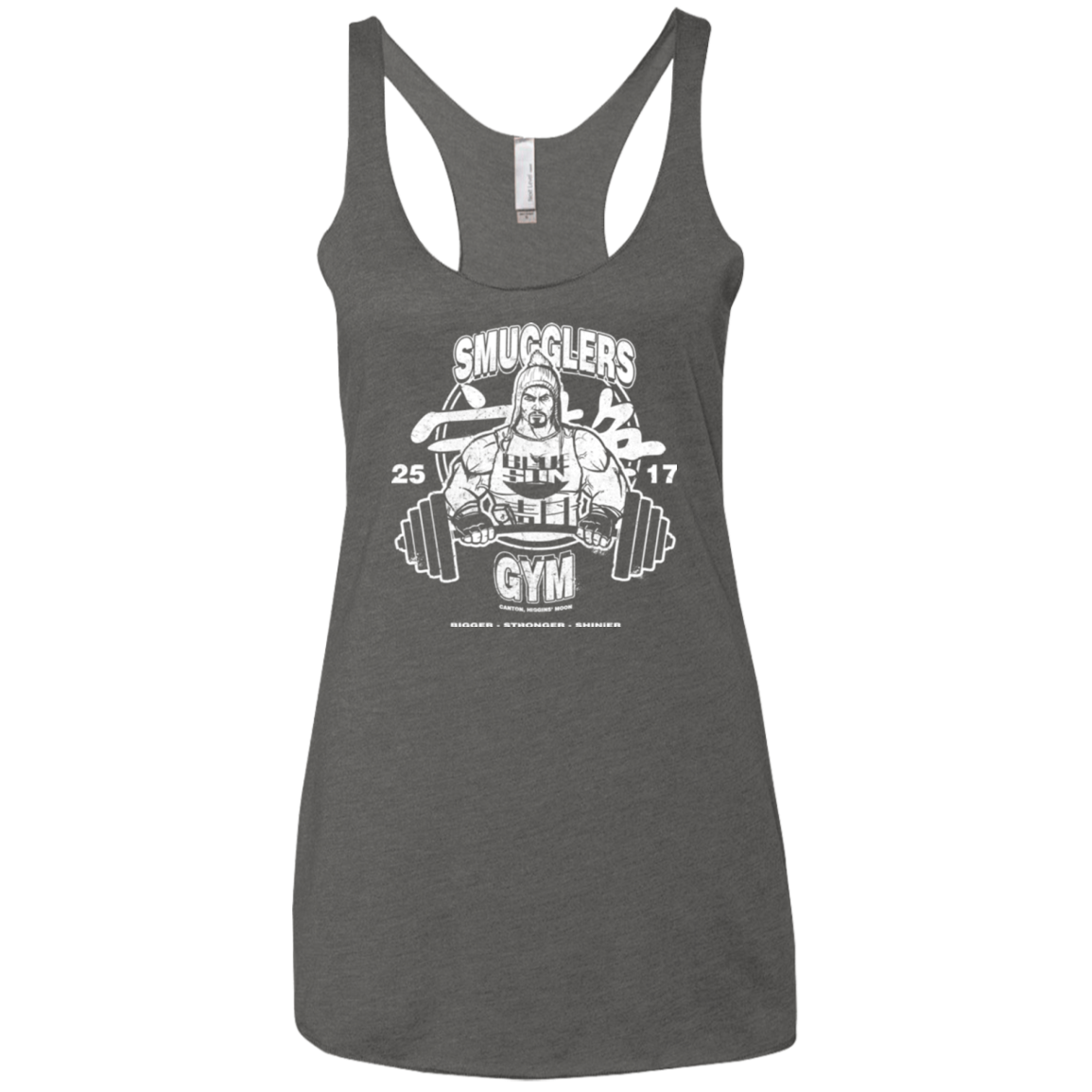 Smugglers Gym Women's Triblend Racerback Tank