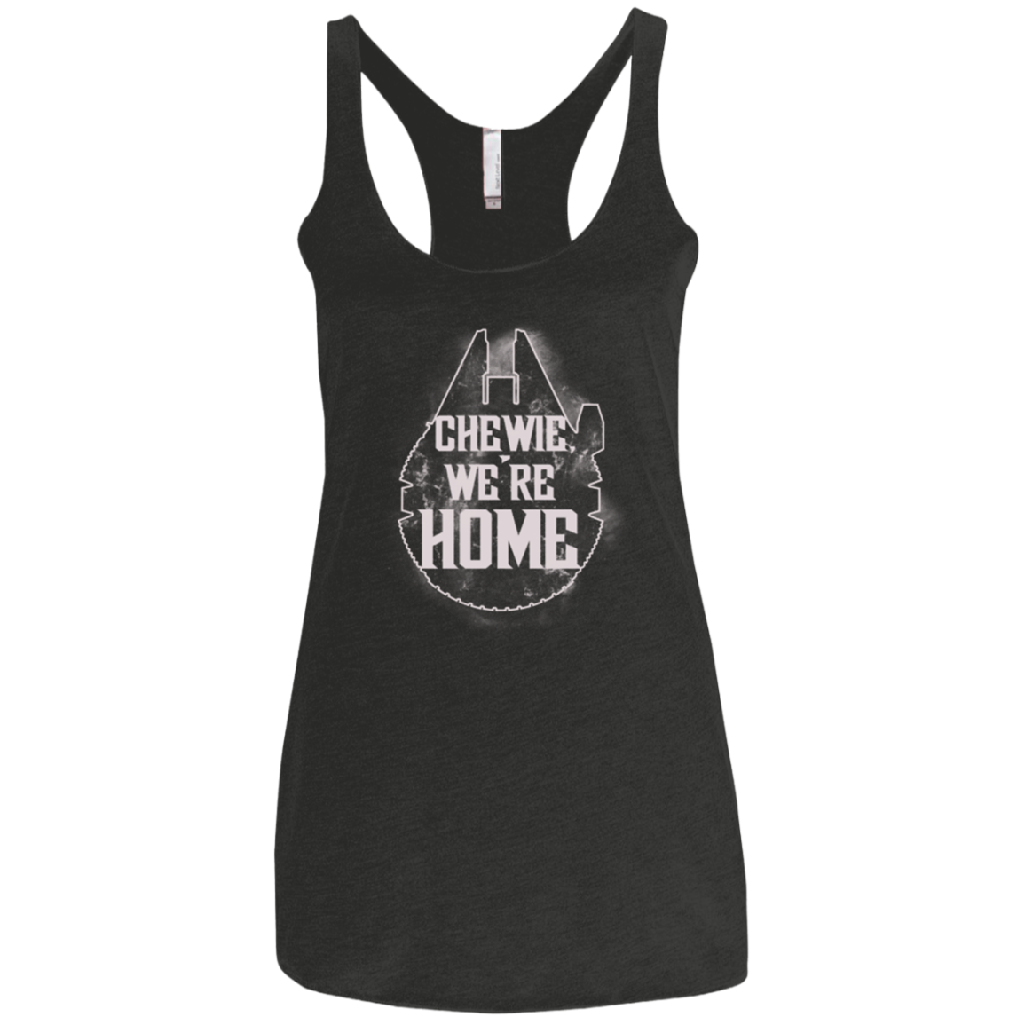 We're Home Women's Triblend Racerback Tank