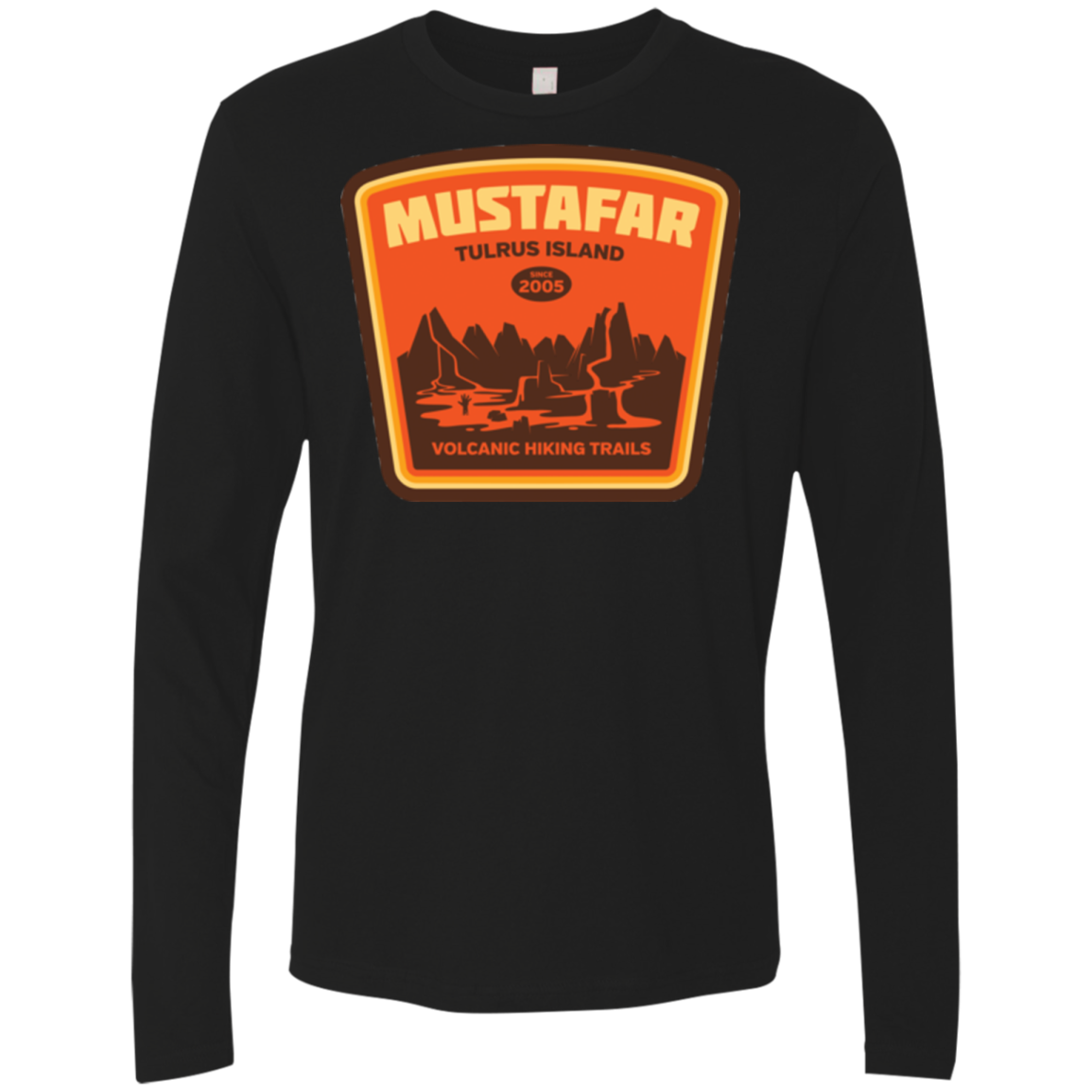 Volcanic Hiking Trails Men's Premium Long Sleeve