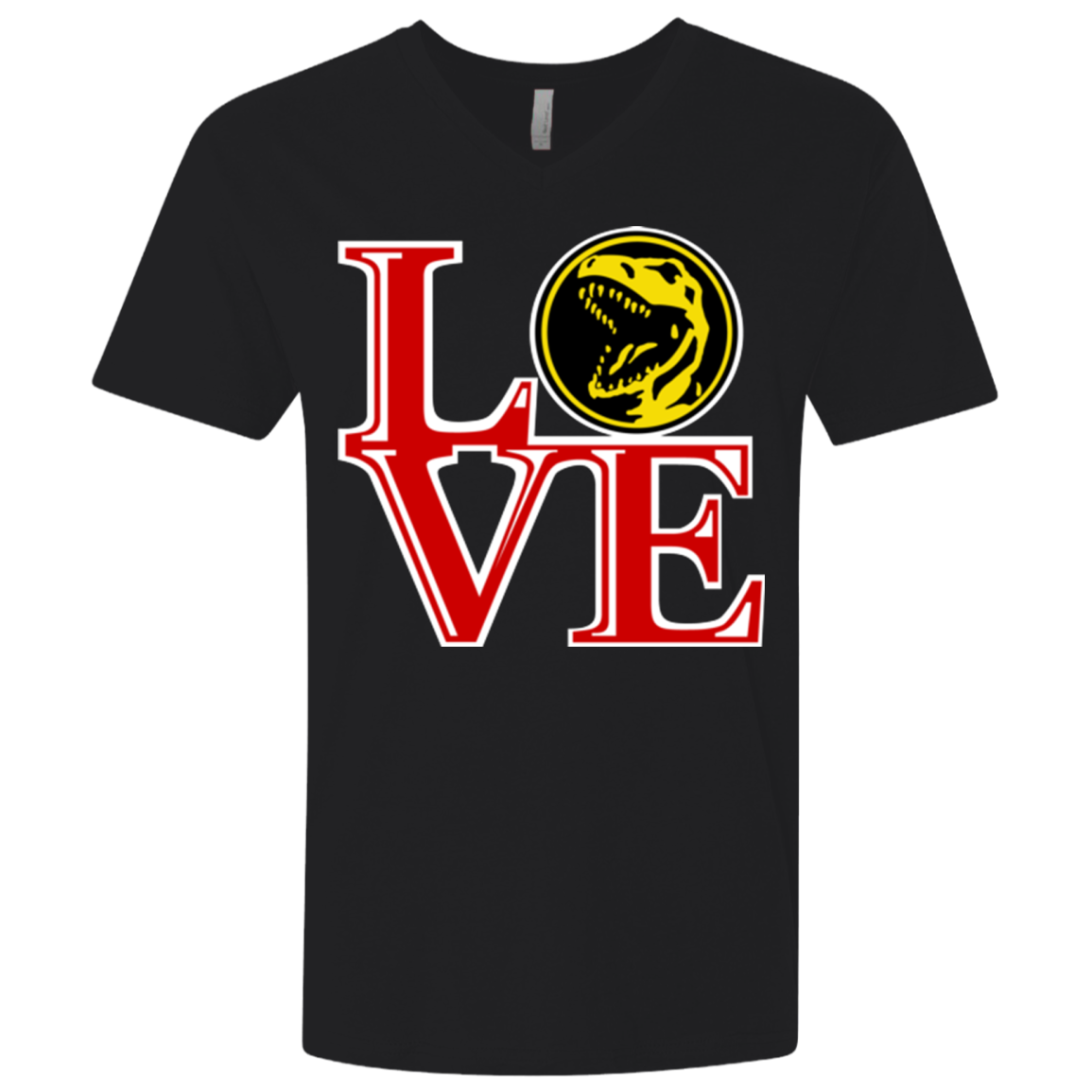 Red Ranger LOVE Men's Premium V-Neck