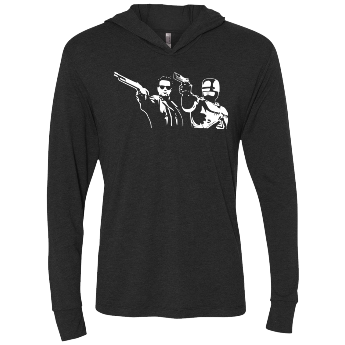 Bot fiction Triblend Long Sleeve Hoodie Tee