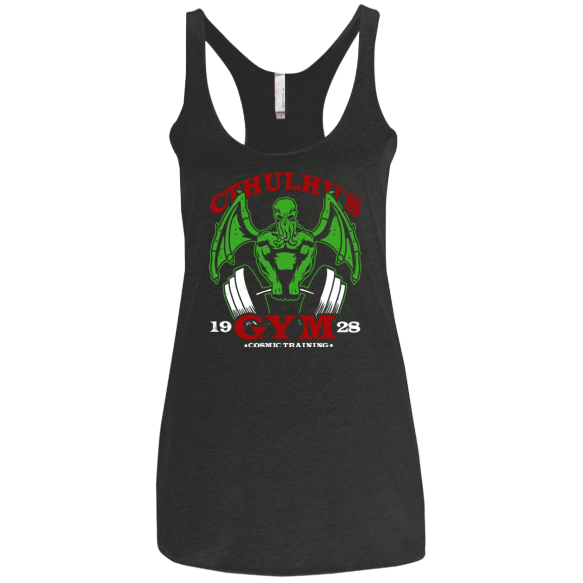 Cthulhu Gym Women's Triblend Racerback Tank