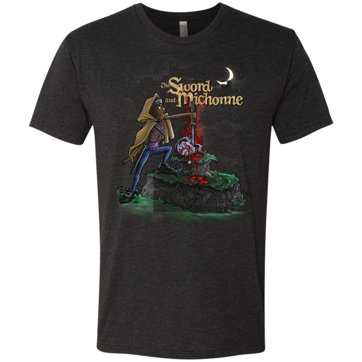 The Sword and Michonne Men's Triblend T-Shirt