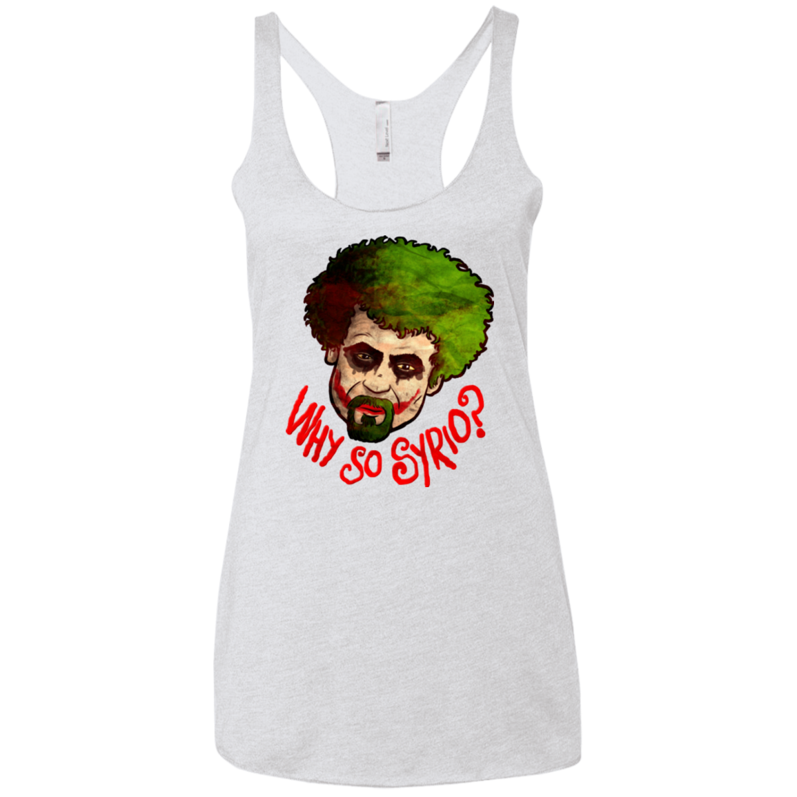 Why So Syrio Women's Triblend Racerback Tank