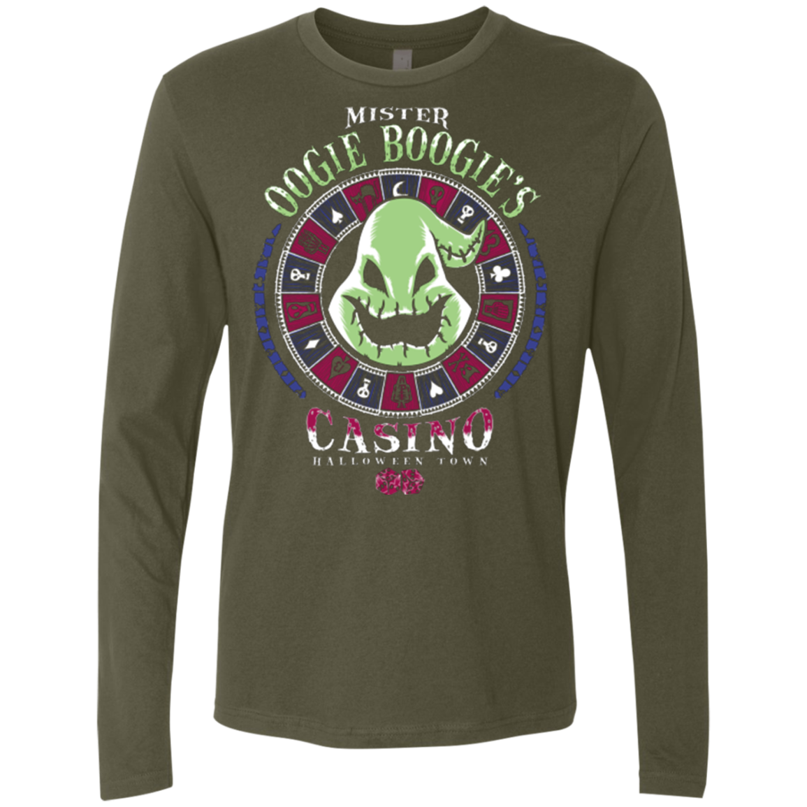 Oogies Casino Men's Premium Long Sleeve