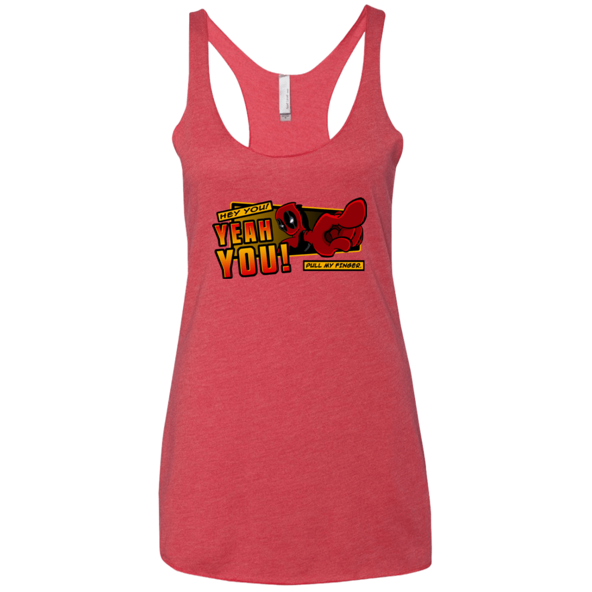 T-Shirts Vintage Red / X-Small Dead Pull Women's Triblend Racerback Tank