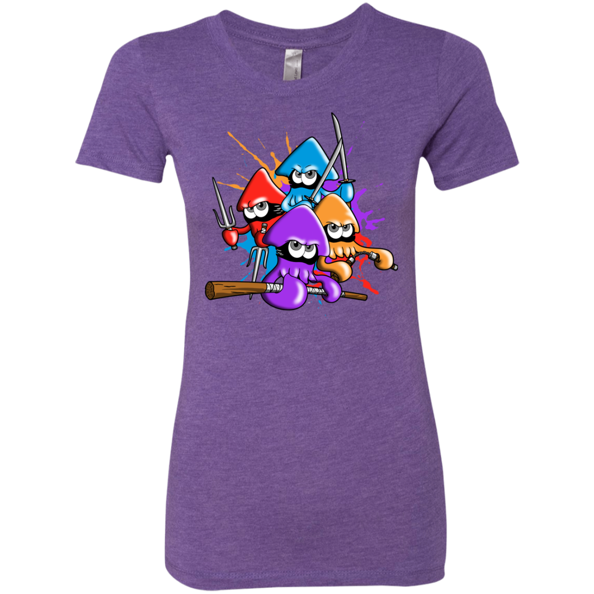Teenage Mutant Ninja Squids Women's Triblend T-Shirt
