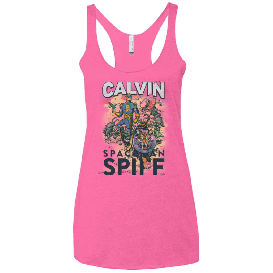 Spaceman Spiff Women's Triblend Racerback Tank