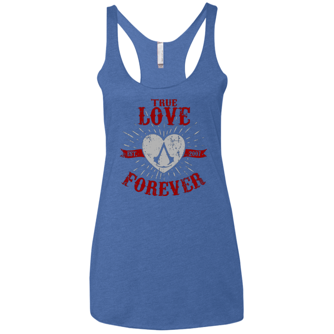 True Love Forever Assasin Women's Triblend Racerback Tank