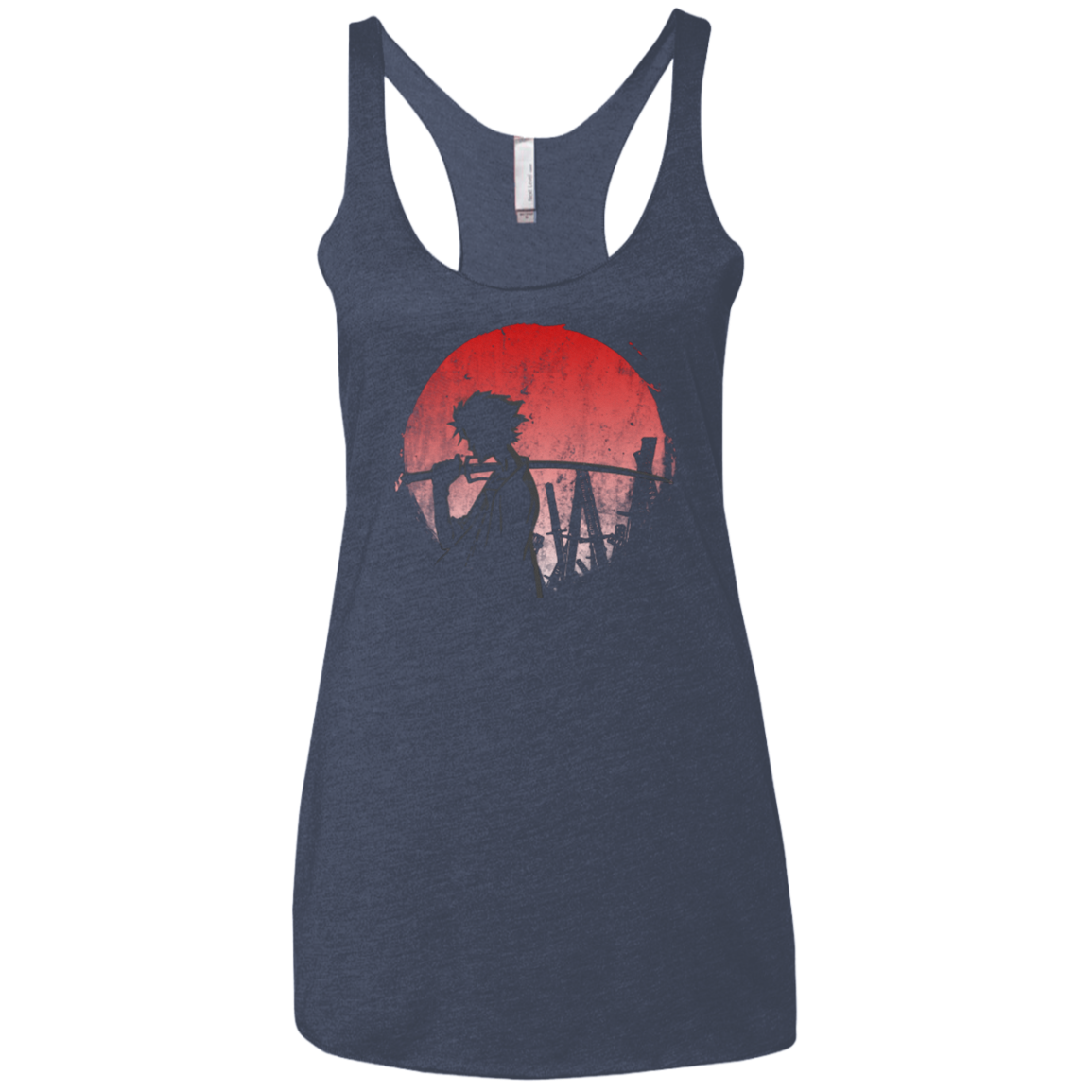 Stray dog mugan Women's Triblend Racerback Tank