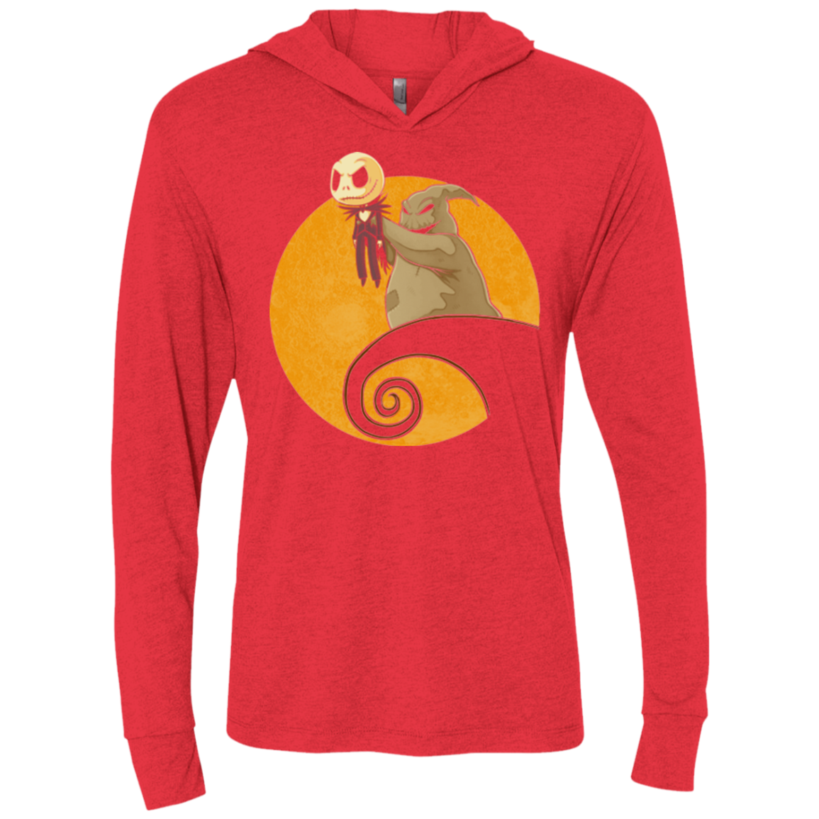 Halloween King Triblend Long Sleeve Hoodie Tee