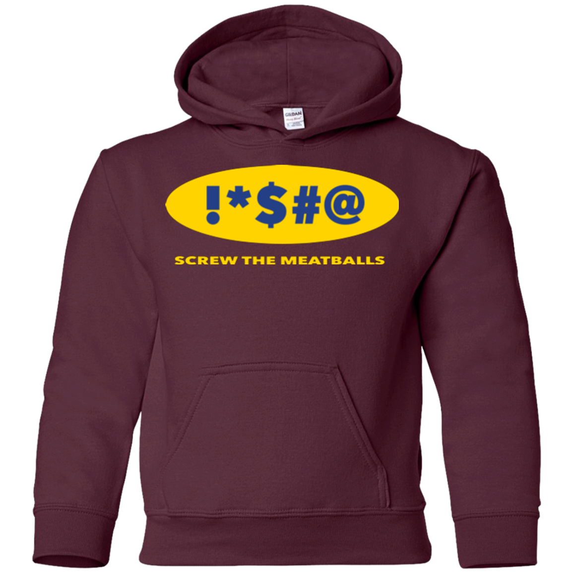 Swearing Screw The Meatballs Youth Hoodie