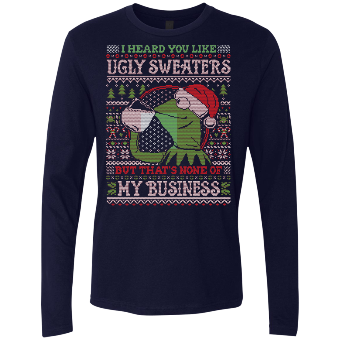 None Business Men's Premium Long Sleeve