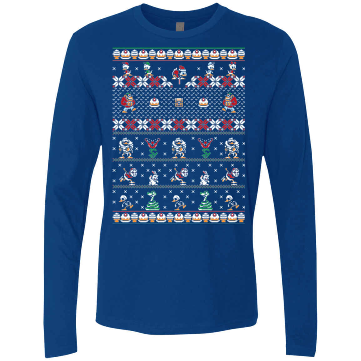 Merry Christmas Uncle Scrooge Men's Premium Long Sleeve