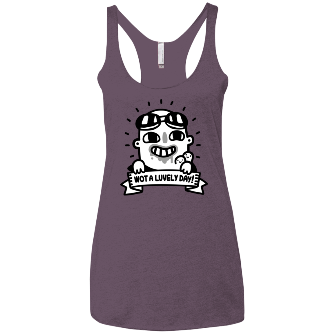 Wot A Luvely Day Women's Triblend Racerback Tank