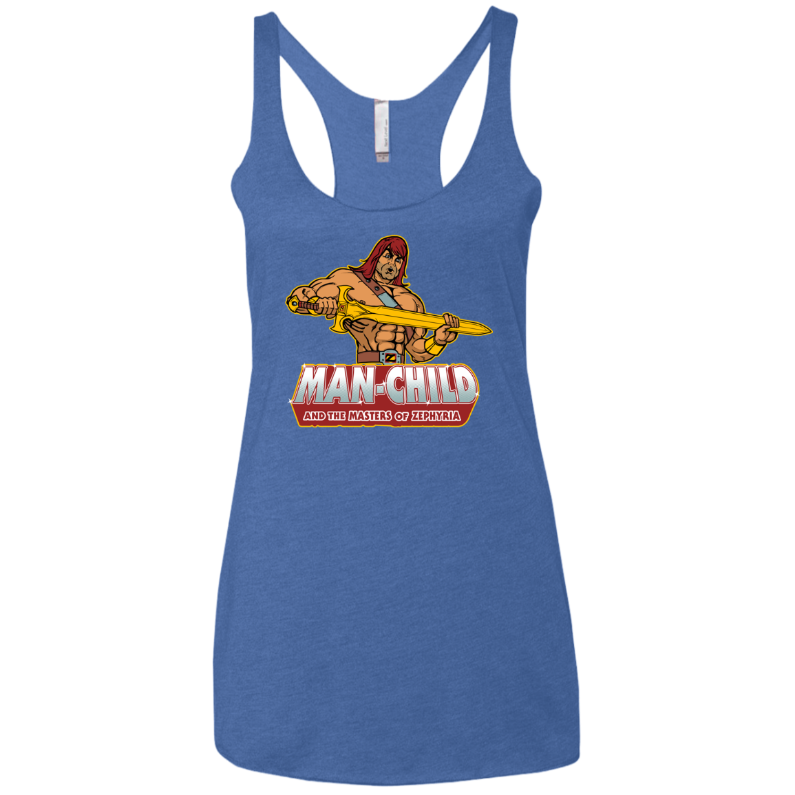 Man Child Women's Triblend Racerback Tank