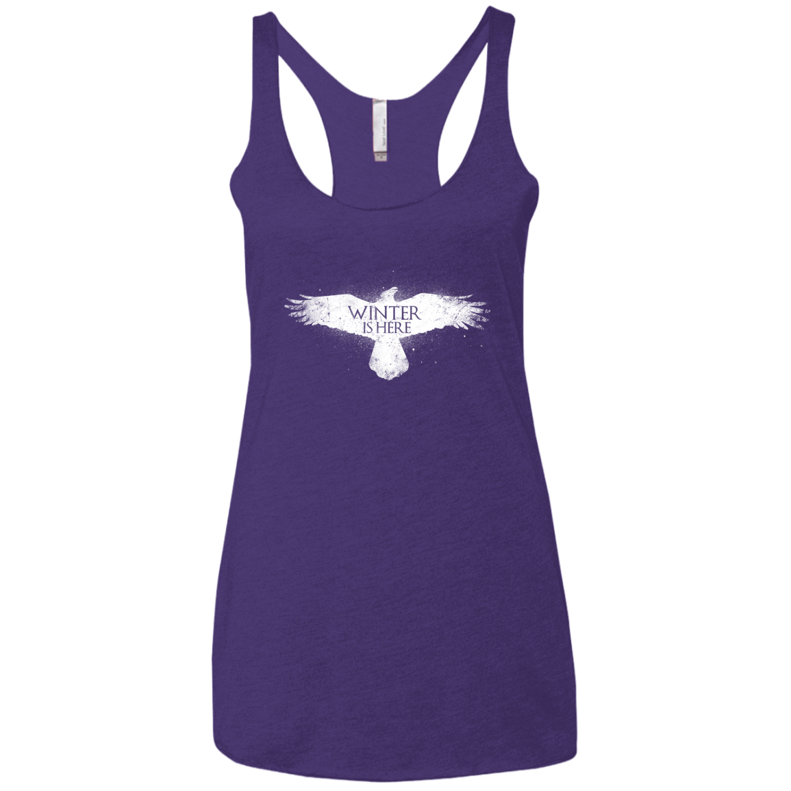 Winter is here Women's Triblend Racerback Tank