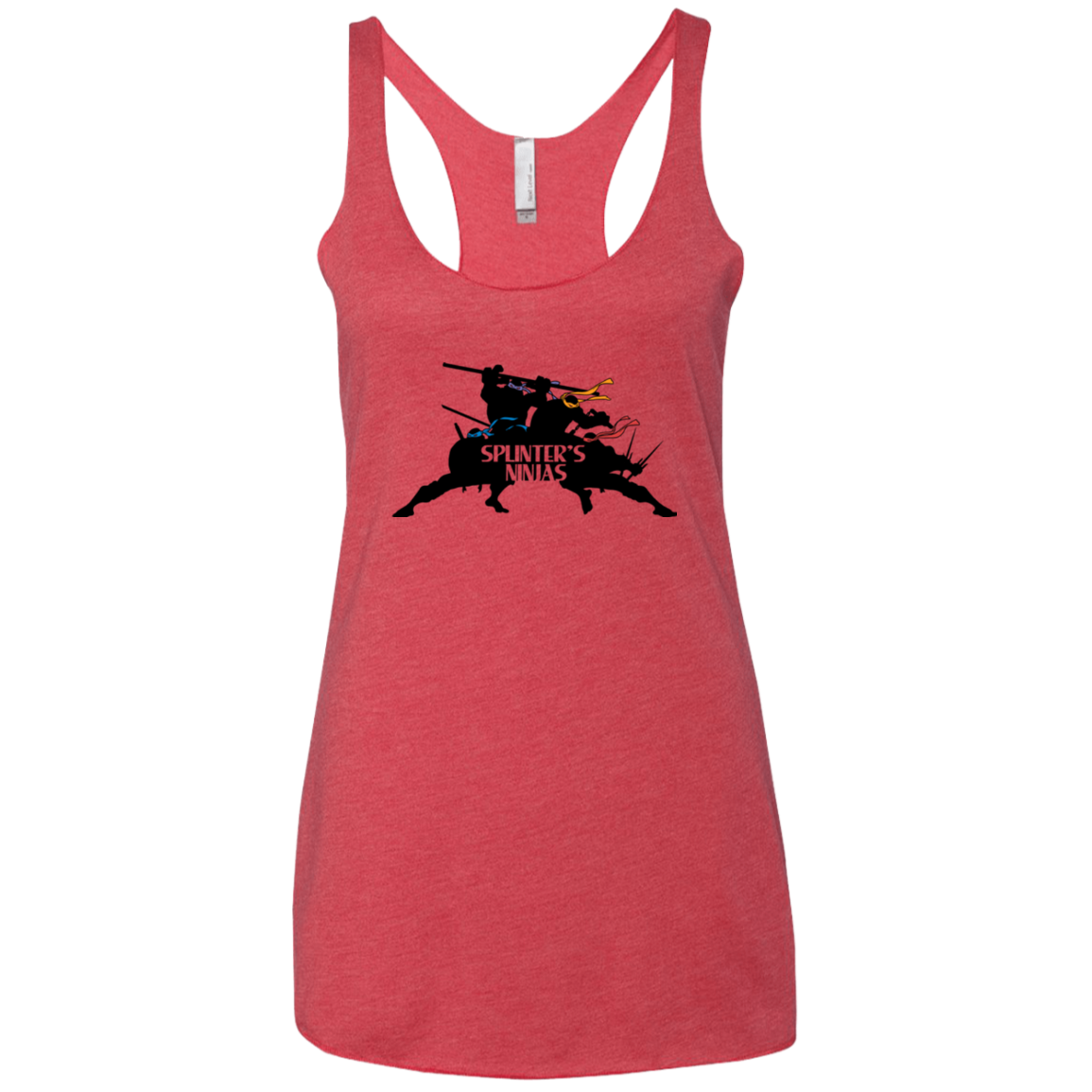 Splinters Ninjas Women's Triblend Racerback Tank