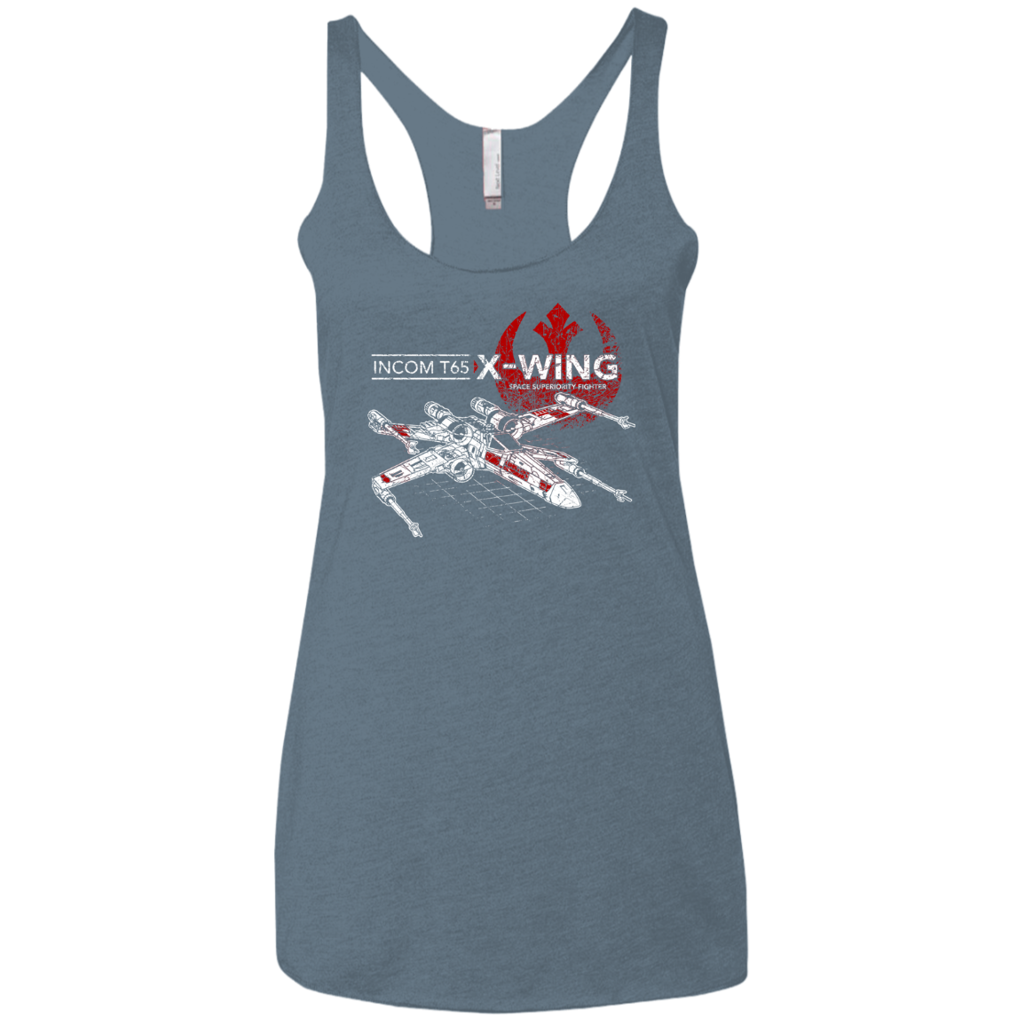 T-65 X-Wing Women's Triblend Racerback Tank
