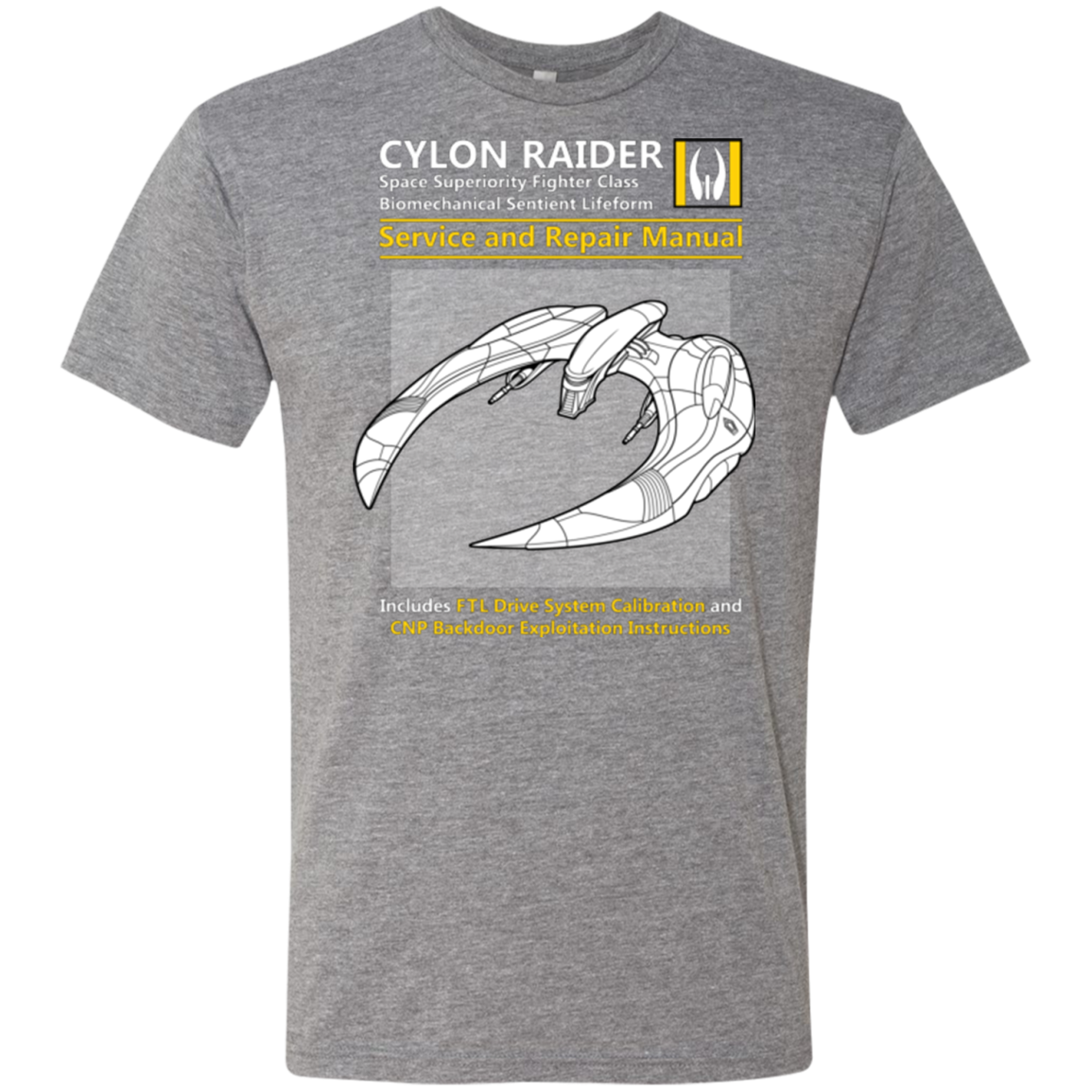 CYLON RAIDER SERVICE & REPAIR MANUAL Men's Triblend T-Shirt