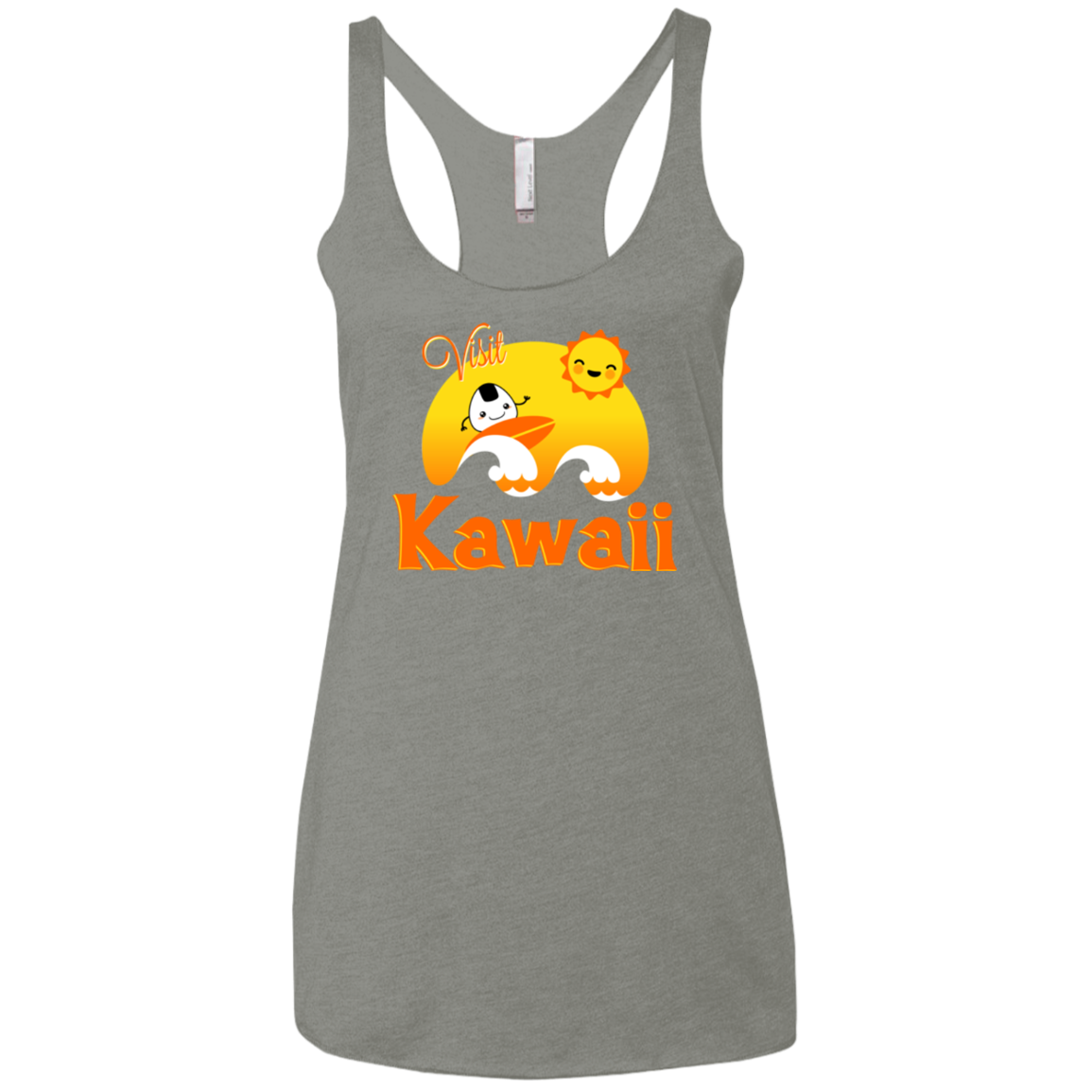 Visit Kawaii Women's Triblend Racerback Tank