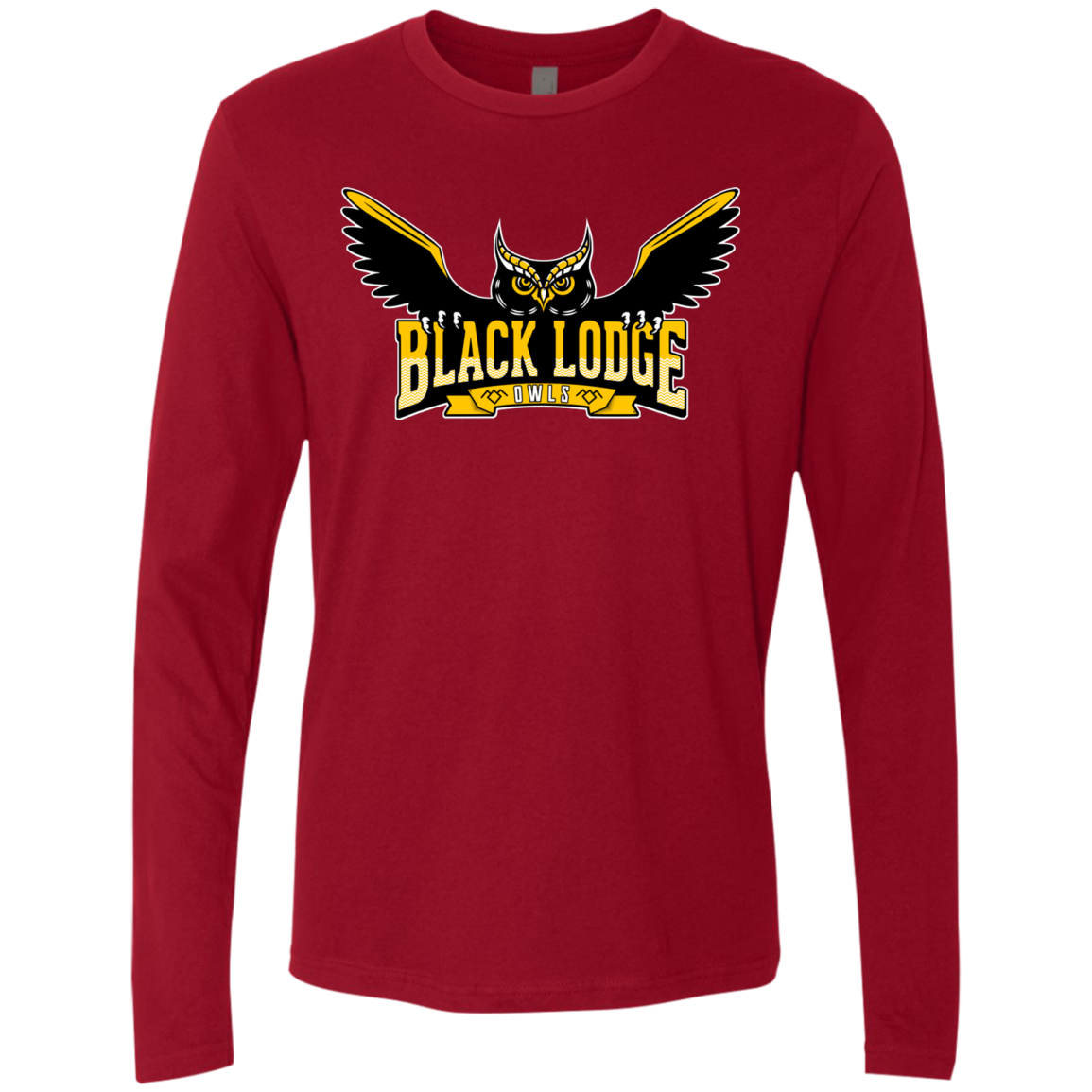 Black Lodge Owls Men's Premium Long Sleeve