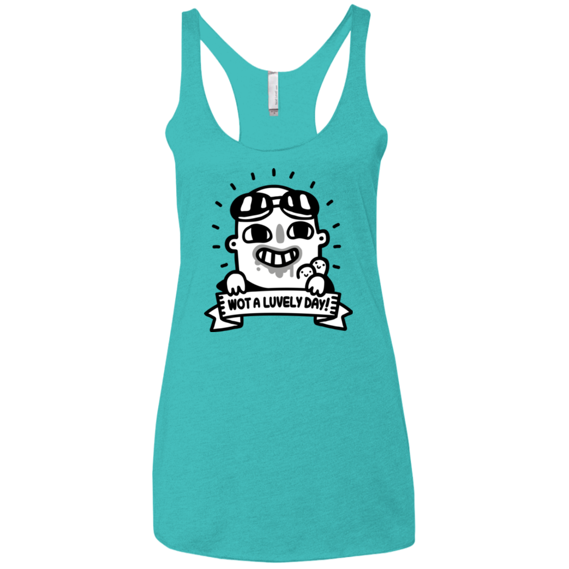 Wot A Luvely Day Women's Triblend Racerback Tank