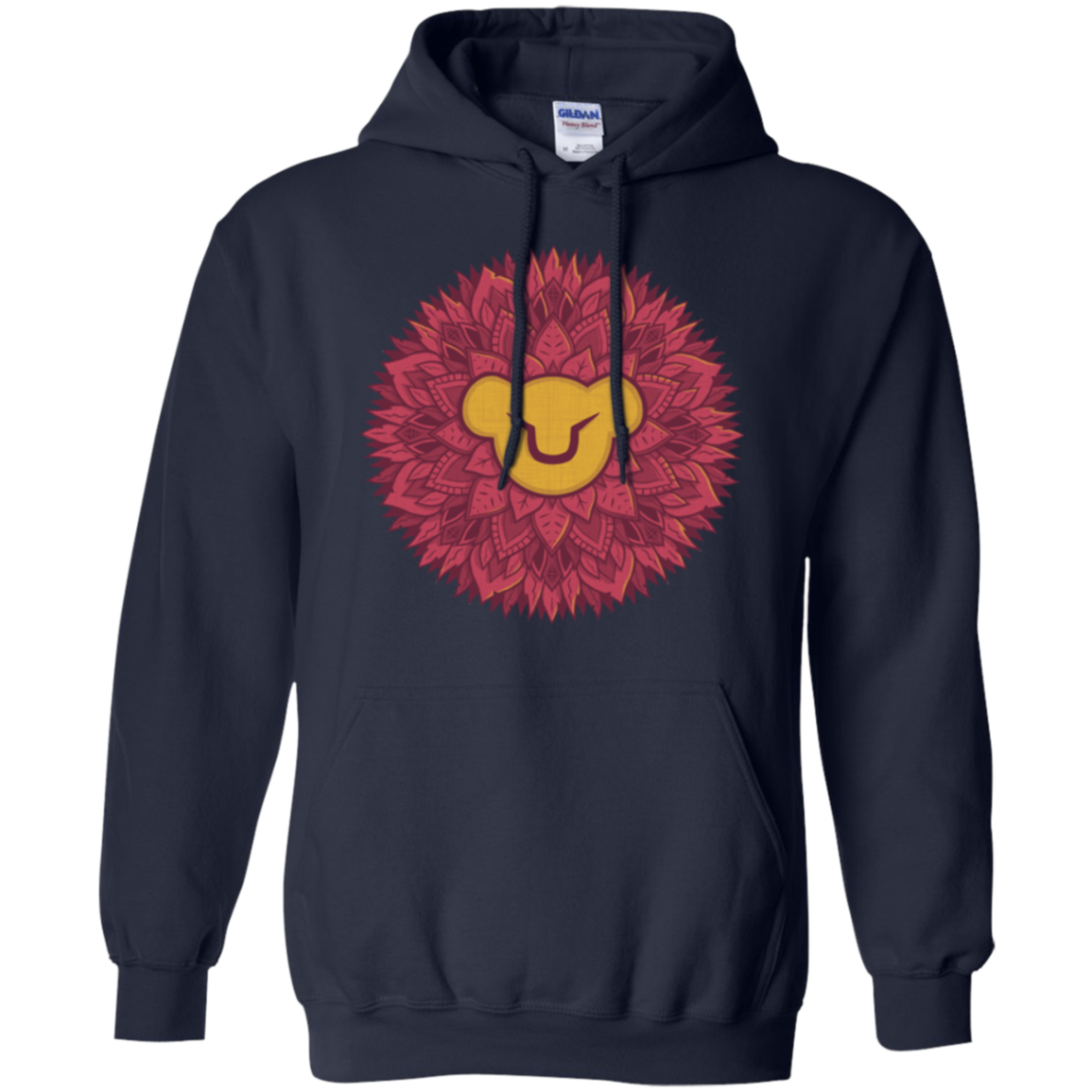 Leaf Mane Mandala Pullover Hoodie