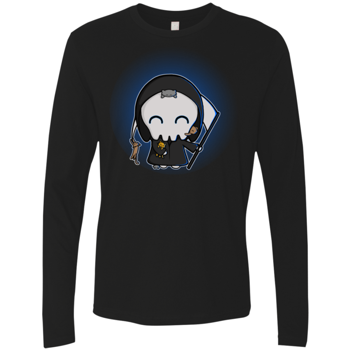 Death Loves Cats Men's Premium Long Sleeve