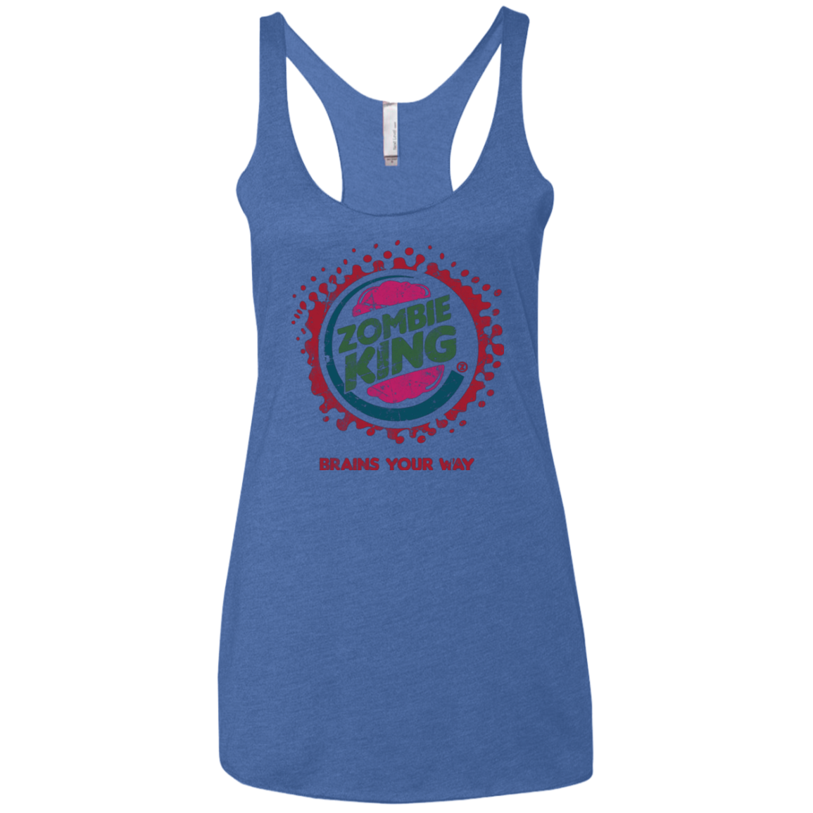 Zombie King Women's Triblend Racerback Tank
