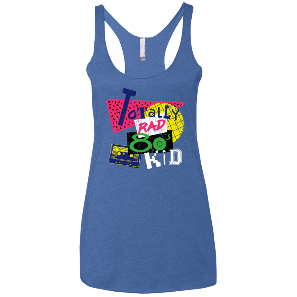 Totally Rad Women's Triblend Racerback Tank