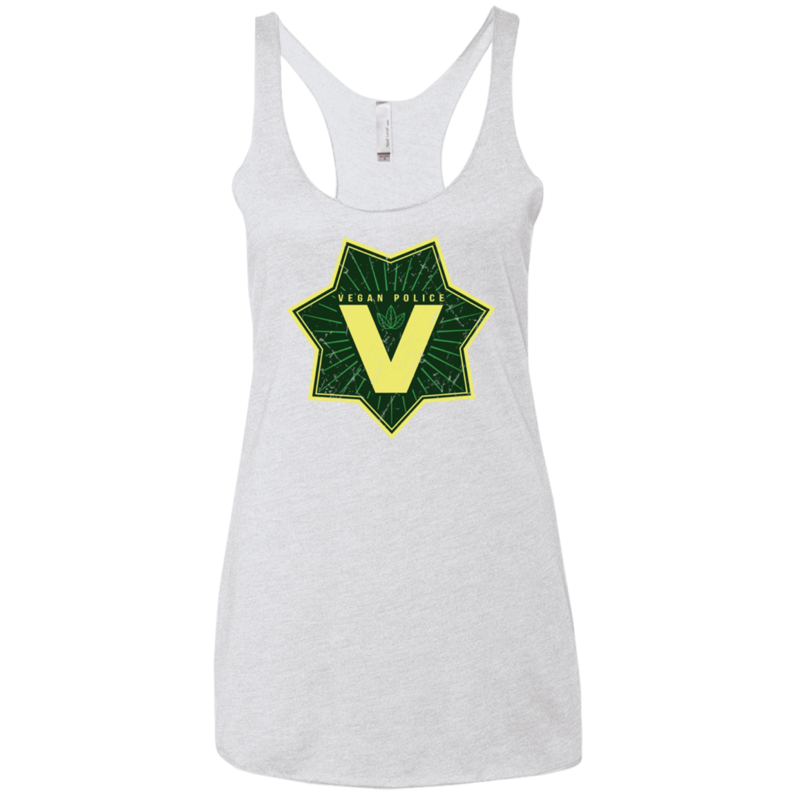 Vegan Police Women's Triblend Racerback Tank