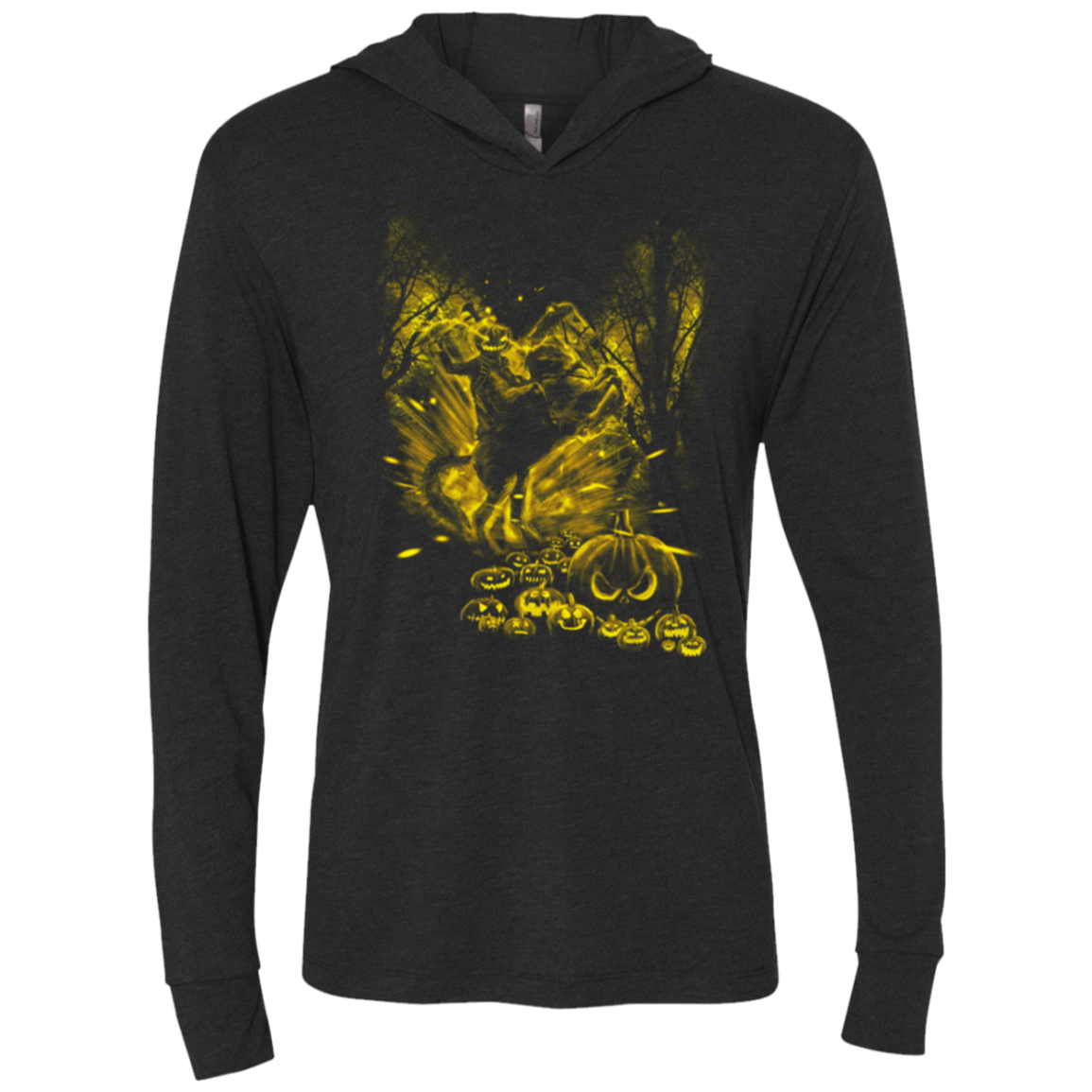 Hollow Storm Triblend Long Sleeve Hoodie Tee